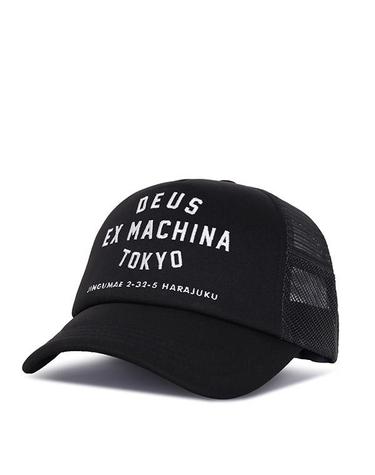 데우스엑스마키나 블랙 도쿄 하라주쿠 어드레스 트러커 베이스볼 캡 D261MHA143 BLACK
