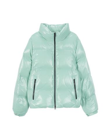 듀베티카 디마 로고 패치 다운 자켓 VDDJ11546K0001MTL LIGHT MINT DOM