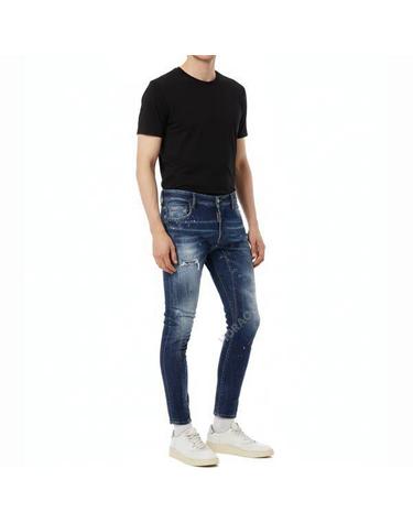 디스퀘어드2 미디엄 이지 레드 스팟 워시 타이디 바이커 진 S74LB1735 S30664 470