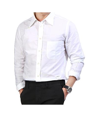 에디터 1309T2 4865 01 스타 자수장식 클래식 셔츠