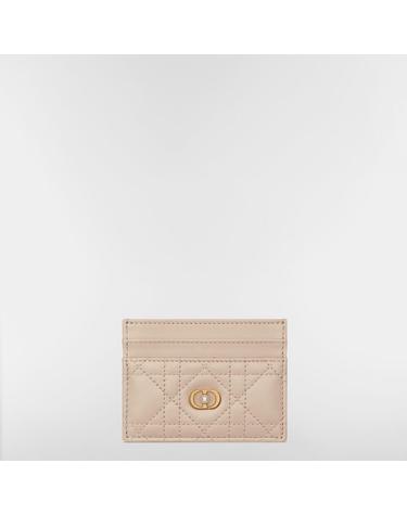 Dior Jolie Freesia 카드 지갑 파우더 베이지 까나쥬 양가죽