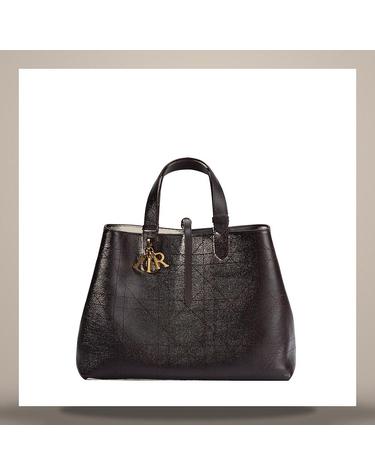 디올 Dior Toujours 라지 백 초콜릿 브라운 플랫 매크로까나쥬 유광 그레인 송아지 가죽 M2820CUVDM61M