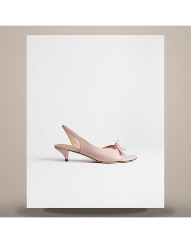 디올 디올 보우 힐 슬링백 샌들 수피르 핑크 램스킨 KDO576LABS35P