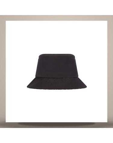 디올 TeddyD 리버서블 좁은 챙 버킷모자 블랙 코튼 블렌드 95TDD923A130C900