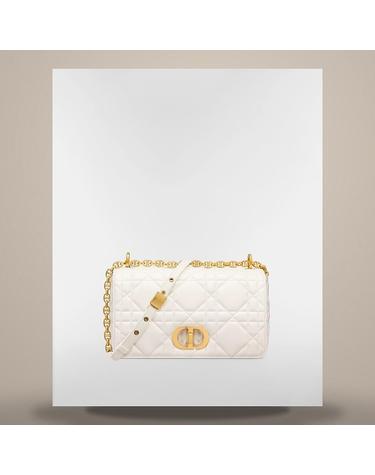 디올 Soft Dior Caro 미디엄 백 라떼 매크로까나쥬 양가죽 M9253UHPAM030