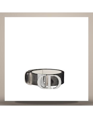 디올 30 Montaigne 리버서블 벨트 블랙 라떼 스무스 송아지 가죽 35mm B0447PWGAM911