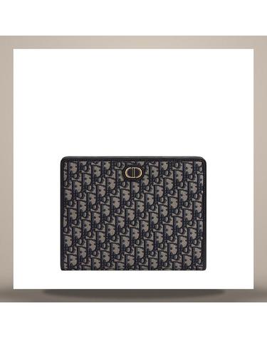 디올 30 Montaigne Dea 파우치 블루 Dior Oblique 자카드 S2107UTZQM928