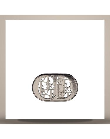 디올 CD Icon Dior Oblique Cosmo 벨트 버클 블랙 무광 래커 피니시 브라스 35mm 4965RVVARH00N