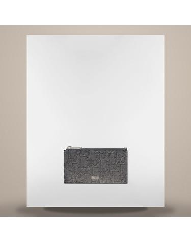 디올 스플릿 링 지퍼 카드 지갑 블랙 Dior Oblique 자카드 블랙 그레인 송아지 가죽 2ESBC318YSEH03E