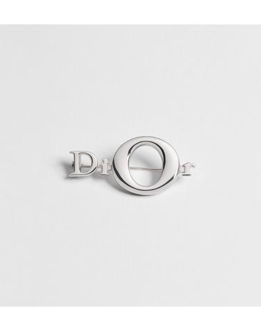 디올 DiOr 브로치 실버 피니시 브라스