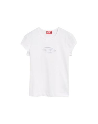 디젤 피카부 반팔 티셔츠 화이트 여성 A06268 0AFAA 100