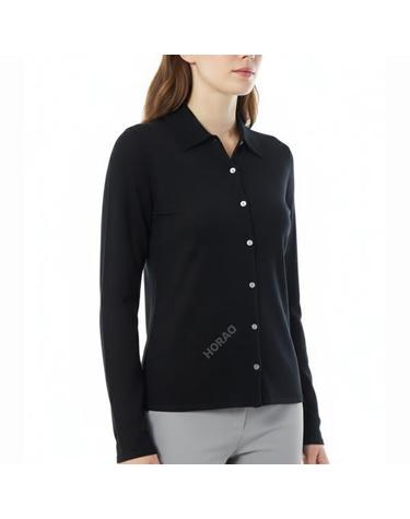 띠어리 Knit Shirt in Regal Wool P0711707 001 리갈 울 니트 셔츠