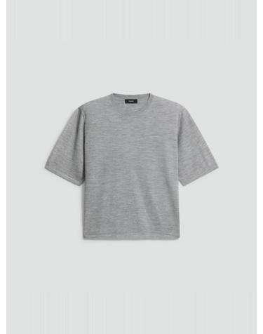 25FW 띠어리 스웨터 P0711701WM1 COOL HEATHER GREY DOM