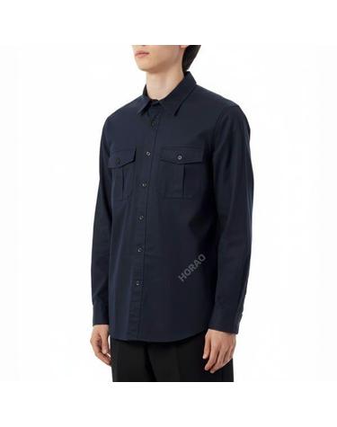 띠어리 Irving MltHanson Tw N0674501 XHX 포켓 패치 긴팔셔츠