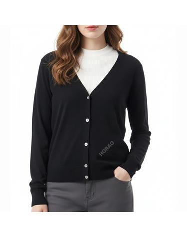 띠어리 VNeck Cardigan in Regal Wool I1211704 001 레갈 울 V넥 가디건