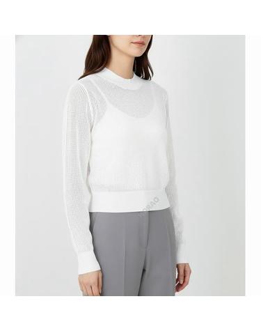 띠어리 Pointelle Pullover Sweater O0416703 100 포인텔 풀오버 스웨터