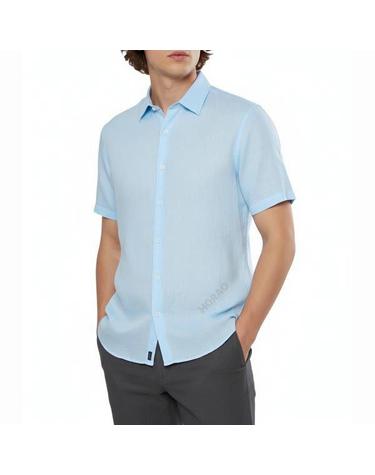 띠어리 Irving ShortSleeve Shirt in Relaxed Linen N0373502 Y9H 릴랙스드 린넨 어빙 반팔 셔츠