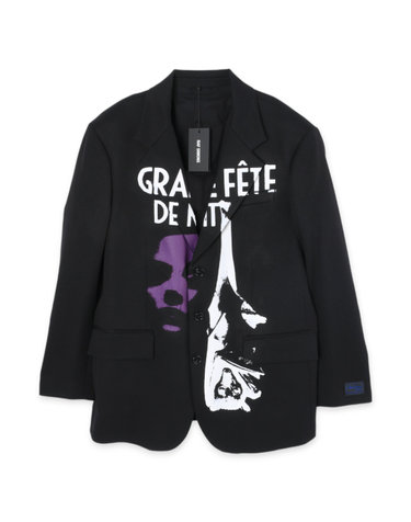 라프 시몬스 Uniform Pockets Print 오버사이즈 블레이져 222M545C300010099