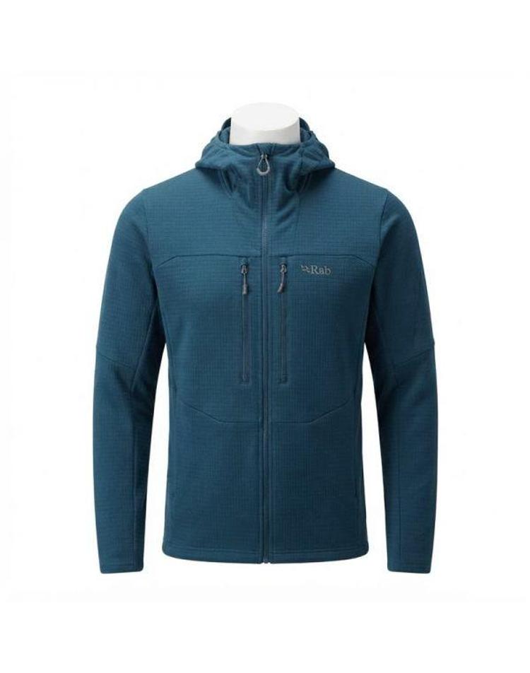 RAB 랩 어센더 프로 후디 남성 소프트쉘 등산 자켓 QDB87 Tempest Blue F5XVXX02258