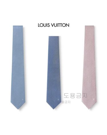 루이비통 넥타이 남성용 다이아몬드 V 타이 그리블루 M79089