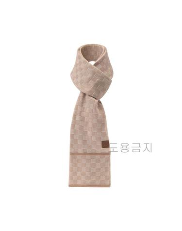 루이비통 목도리 머플러 남성용 쁘띠 다미에 베이지 M77986