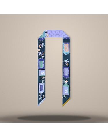루이비통 태그 앤드 고 BB 방도 데님 블루 M98073