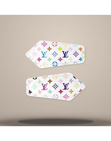 루이비통 LV x TM 모노그램 멀티컬러 미니 LV 백스테이지 헤어 클립 화이트 M02496