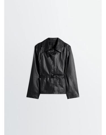 26SS 르메르 가죽 자켓 OW1200 LF1381 983 ASH BLACK DOM