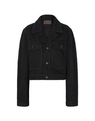 르메르 26SS 블랙 크롭 블루종 데님 자켓 OW1191 LD1055 999