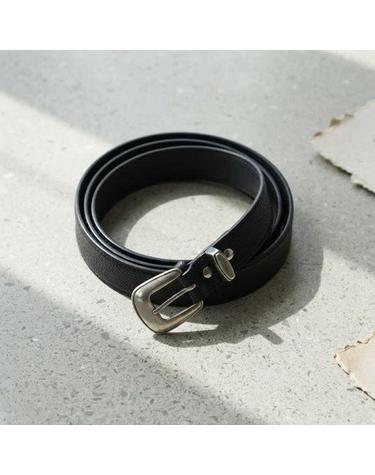 르메르 미니멀 웨스턴 벨트 AC1181 LL139 블랙 소가죽 남녀공용 허리띠