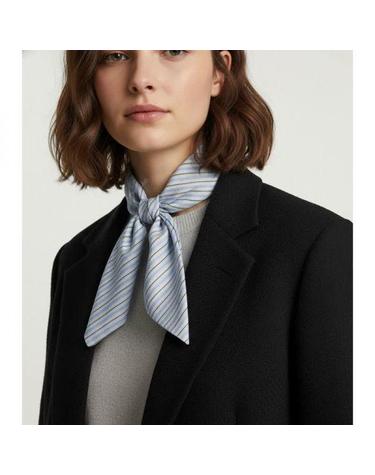 토템 26 Striped Silk Scarf 261WSC0149FB0553 339 스트라이프 실크 스카프