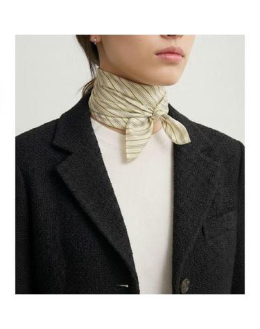 토템 26 Striped Silk Scarf 261WSC0149FB0553 338 스트라이프 실크 스카프