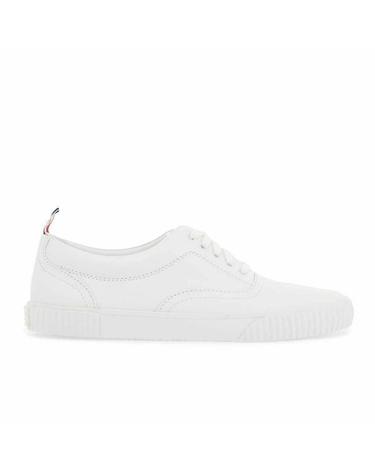 THOM BROWNE 톰브라운 비텔로 카프 레더 헤리티지 스니커즈 MFE007B 05584 100
