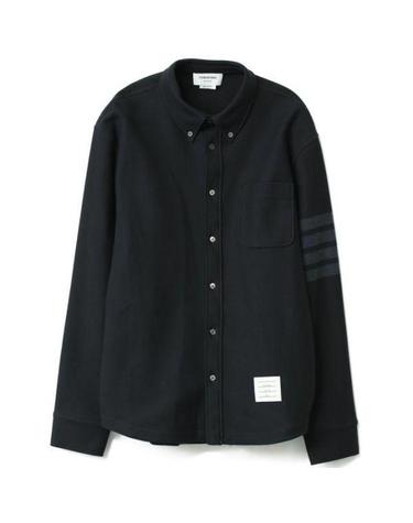 THOM BROWNE 톰브라운 4바 테크 트윌 버튼 다운 셔츠형 자켓 MJT361A 06772 415