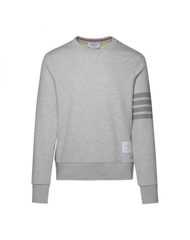 THOM BROWNE 톰브라운 토널 4바 스트라이프 릴랙스핏 RWB 탭 루프백 테리 맨투맨 MJT248P 06910 065