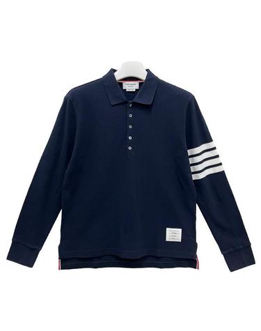 논현 더팩토리26FW 톰브라운 사선 완장 4바 코튼 피케 폴로 긴팔티 MJP137G 07976 415