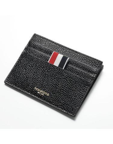 THOM BROWNE 톰브라운 페블 그레인 노트 컴파트먼트 싱글 카드 홀더 MAW031L 00198 001