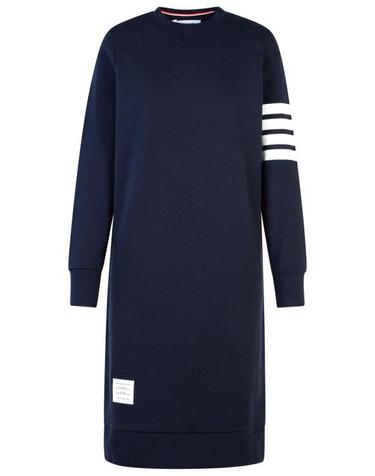 톰브라운 4바 스트라이프 RWB 탭 루프백 원피스 FJD056A 00535 415 NAVY DOM