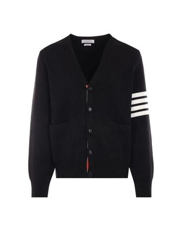 THOM BROWNE 톰브라운 26FW 코튼 밀라노 스티치 4바 브이넥 가디건 MKC171A 00219 001