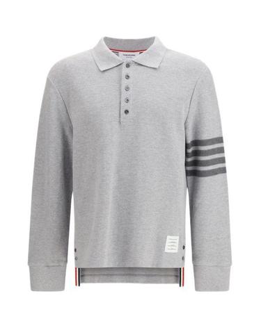 THOM BROWNE 톰브라운 26SS 텍스처드 피케 4바 롱 슬리브 폴로 MJP234A J0248 050