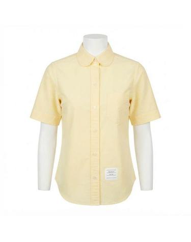 톰브라운 26FW 옥스포드 라운드 칼라 반팔 셔츠 FLL206A 02188 740