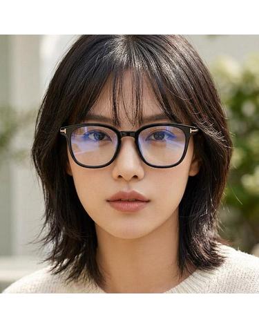톰포드 안경테 TF5995KB 001 블루라이트차단 명품 사각 뿔테 여자 남자 데일리
