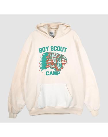 와일드동키 남여공용 보이 스카우트 후디 베이지 FCBOY SCOUT TEA