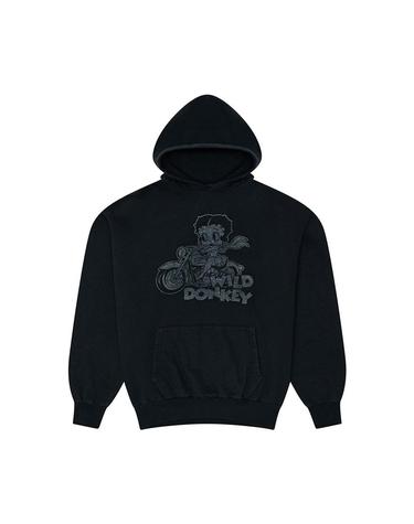 와일드 동키FW25 공용 베티 바이크 후디 FC BETTY BIKE DYED OLD BLACK