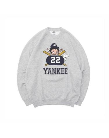25SS 와일드 동키 긴팔 티셔츠 YANKEE HEATHER GREY DOM