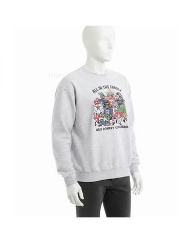 와일드동키 26 FAMILY CREWNECK HEATHER GREY 패밀리 크루넥 스웨트셔츠