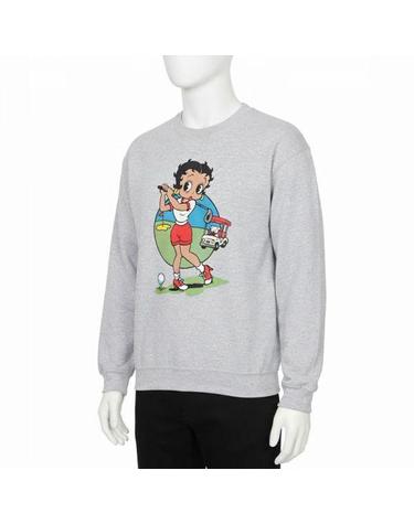 와일드동키 26FW BETTY S윙 SET IN CREWNECK HEATHERGREY 베티 스윙 셋인 크루넥 맨투맨