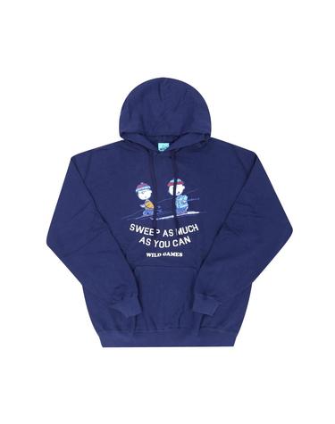 와일드동키 후드 FCSWEEP VINTAGE BLUE 피너츠 스윕 윈터 게임 남성후드티