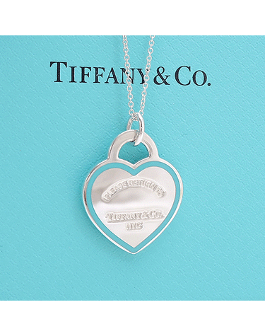 46722Tiffany Co 티파니 925 리턴투 티파니 블루 하트 목걸이