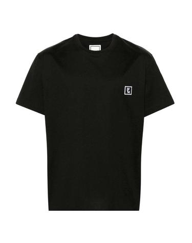 우영미 백로고 반팔 티셔츠 M243TS07708B